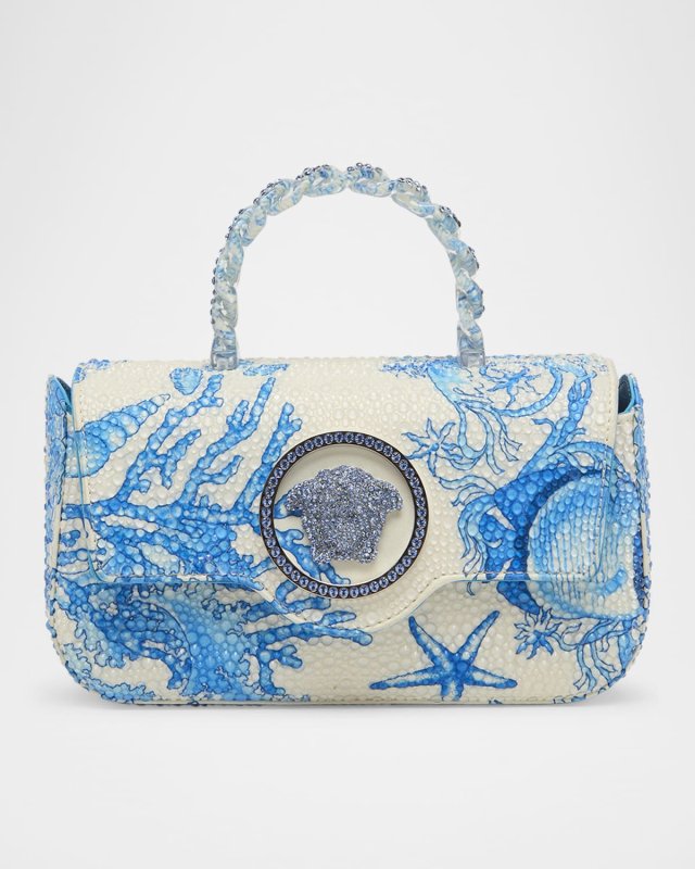 La Medusa Mini Sea Life Embellished Top-Handle Bag